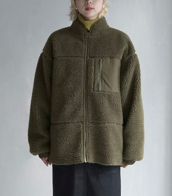 NA425 BOA FLEECE HIGH NECK JACKET