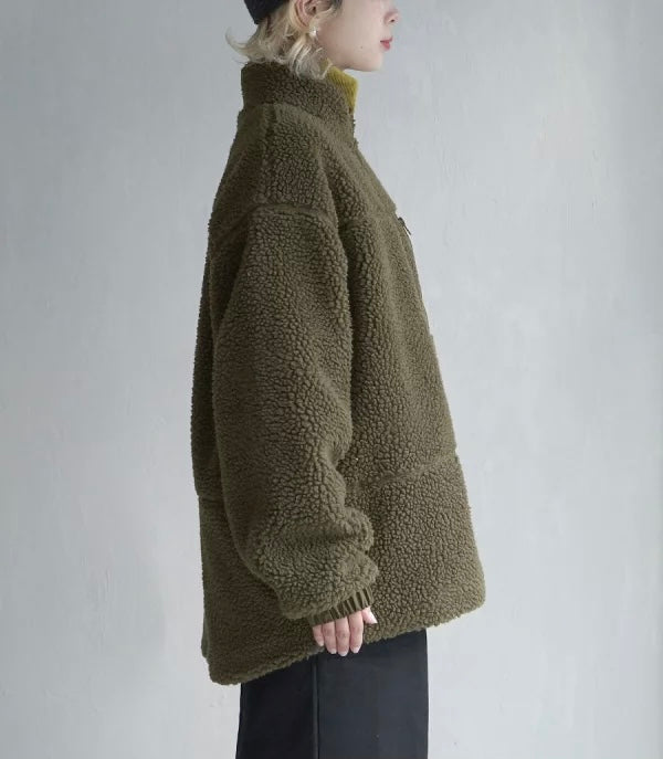 NA425 BOA FLEECE HIGH NECK JACKET