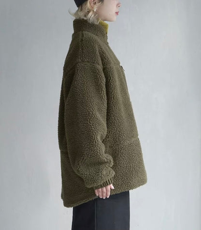 NA425 BOA FLEECE HIGH NECK JACKET
