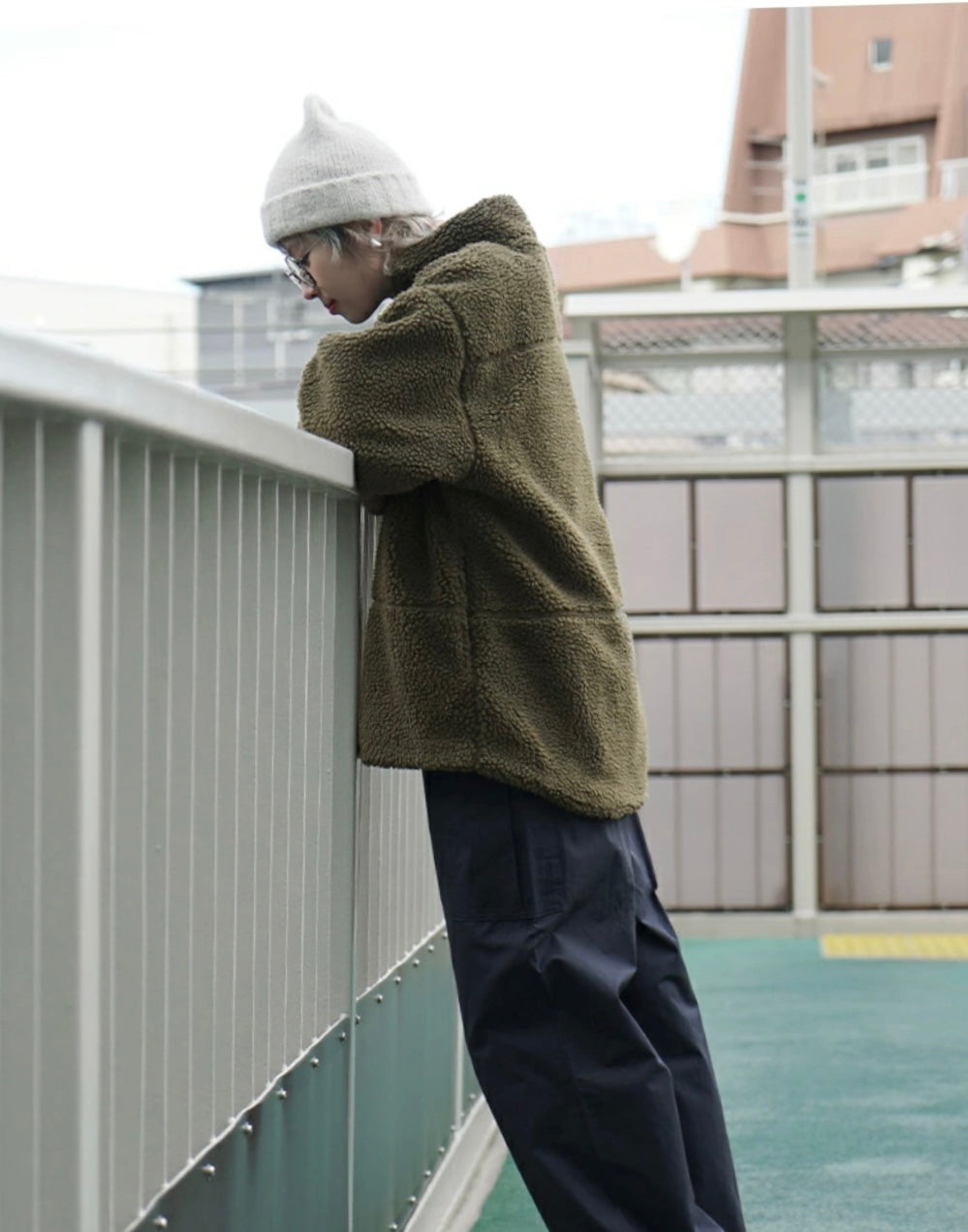 NA425 BOA FLEECE HIGH NECK JACKET