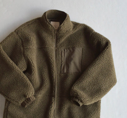 NA425 BOA FLEECE HIGH NECK JACKET