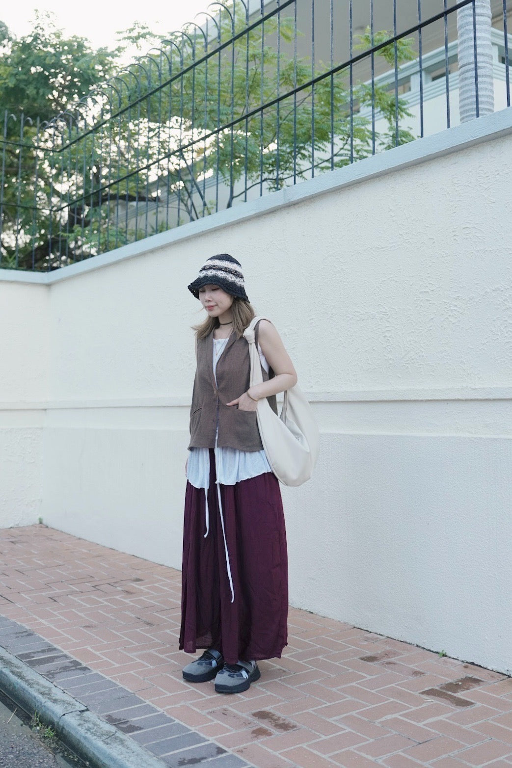 MZ787 LIGHT WEIGHT LINEN VEST