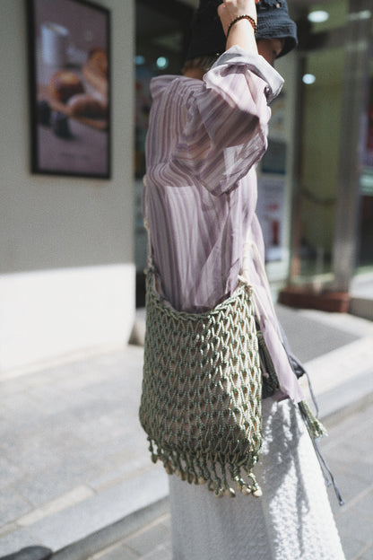 MZ517 SHEER STRIPE SHIRT