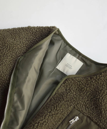 NA423 BOA FLEECE LONG COAT