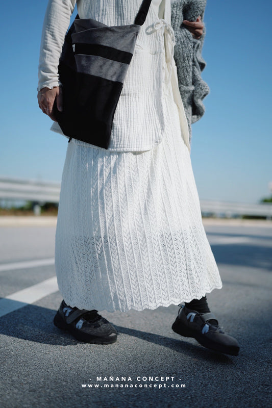 MZ565 MAXI CROCHET SKIRT (with lining)