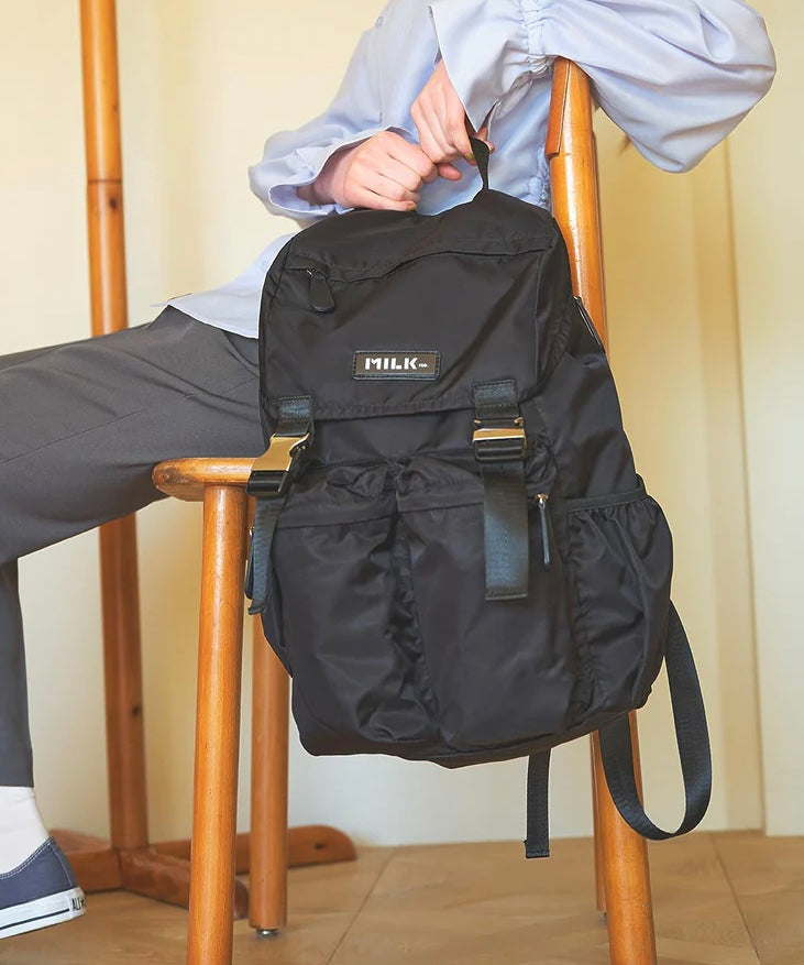 CA597 MILKFED. Logo Plate Backpack