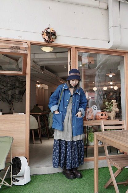 MZ853 STITCHED DENIM JACKET