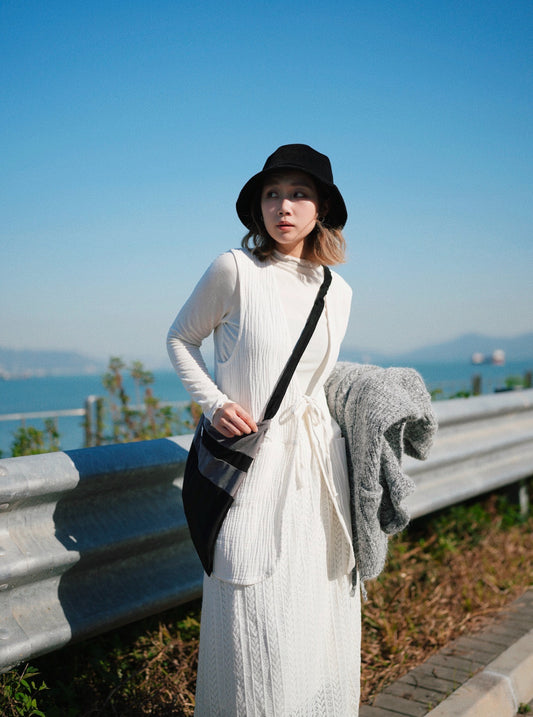 MZ547 RUFFLE SUEDE TOP【 2件減-$20, 3件減$40 】