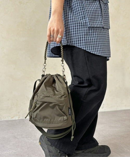 NA439 2WAY DRAWSTRING BUCKET BAG