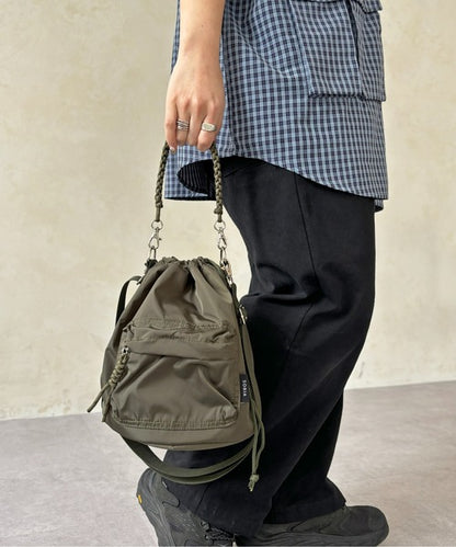 NA439 2WAY DRAWSTRING BUCKET BAG