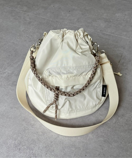 NA439 2WAY DRAWSTRING BUCKET BAG