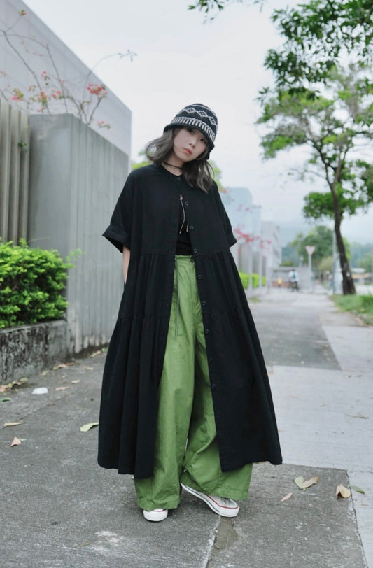 CA688 SEERSUCKER SHIRT DRESS