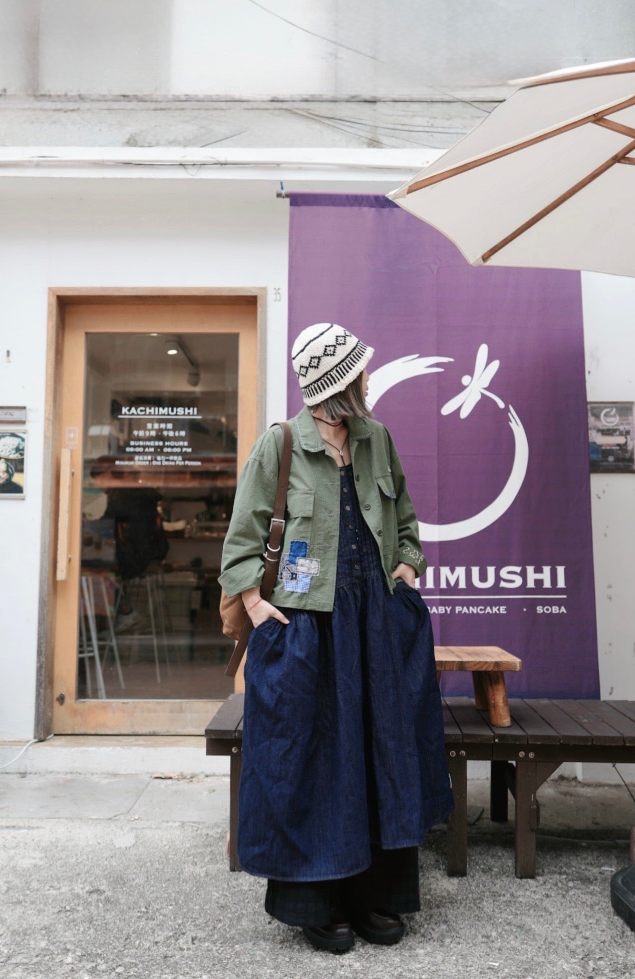 MZ851 STITCHED PATCHWORK MILITARY JACKET