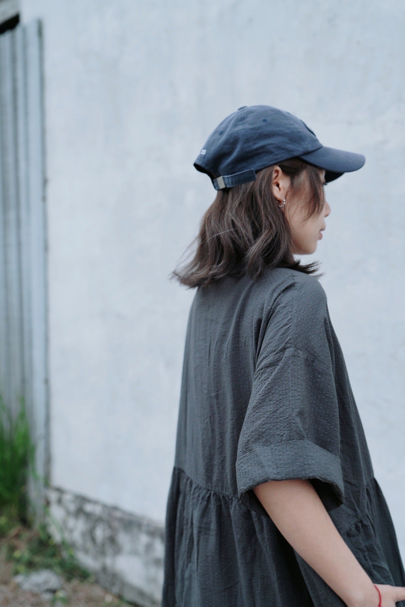 CA688 SEERSUCKER SHIRT DRESS