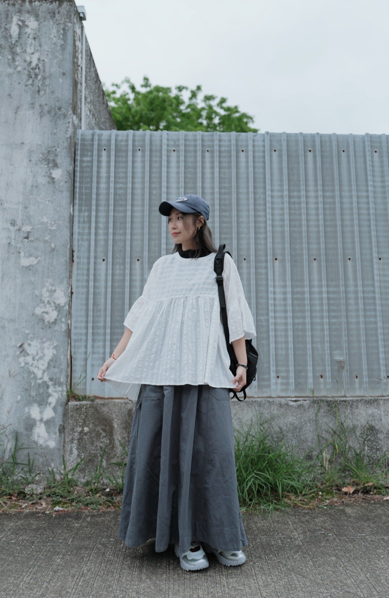 CA692 STRIPED DOBBY BLOUSE