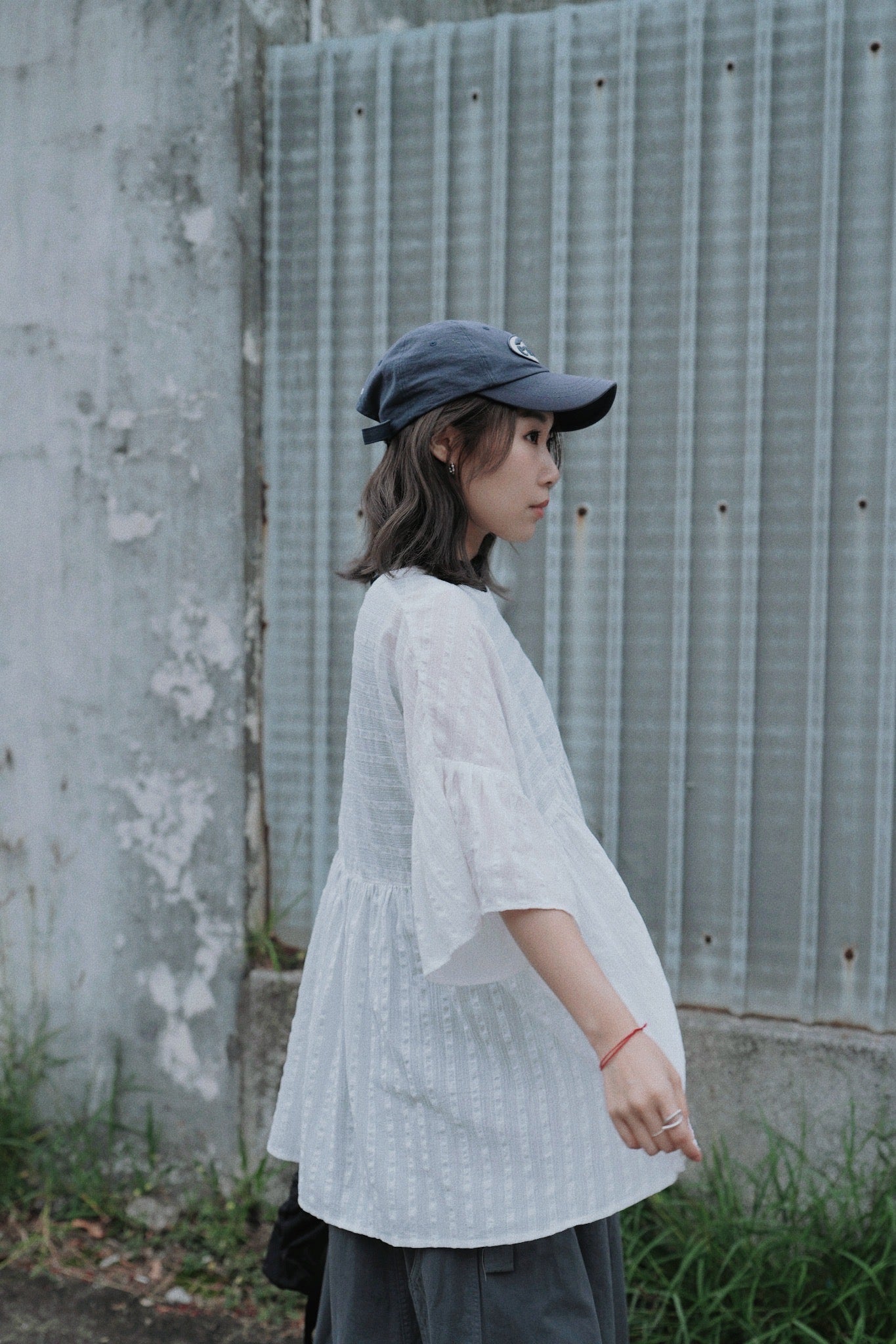 CA692 STRIPED DOBBY BLOUSE