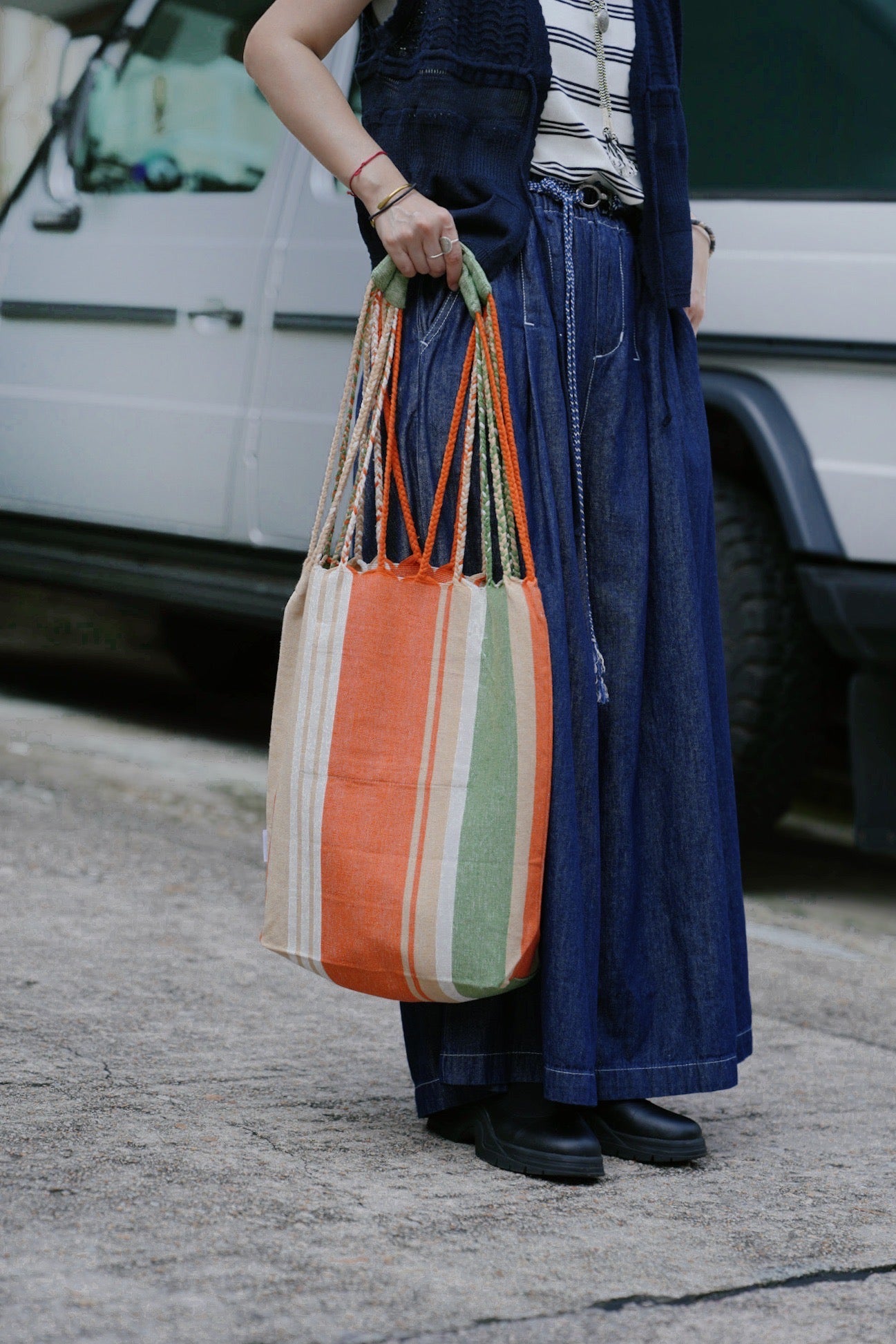 NA438 🇯🇵DULTON HAND-WOVEN HAMMOCK BAG