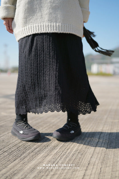 MZ565 MAXI CROCHET SKIRT (with lining)