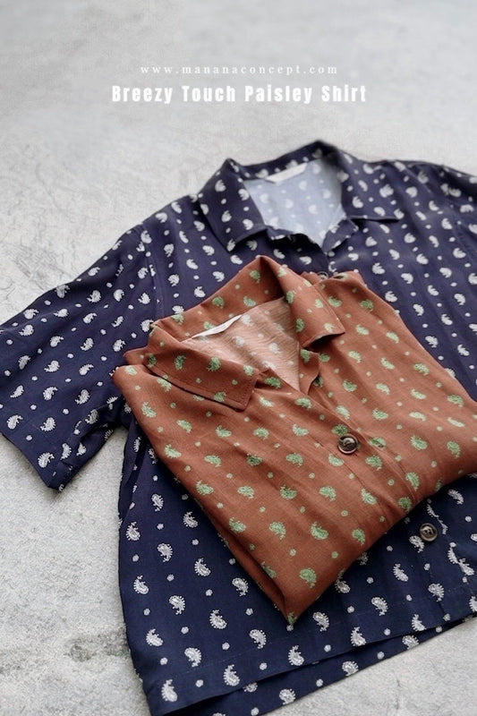 MB026 BREEZY TOUCH PAISLEY SHIRT