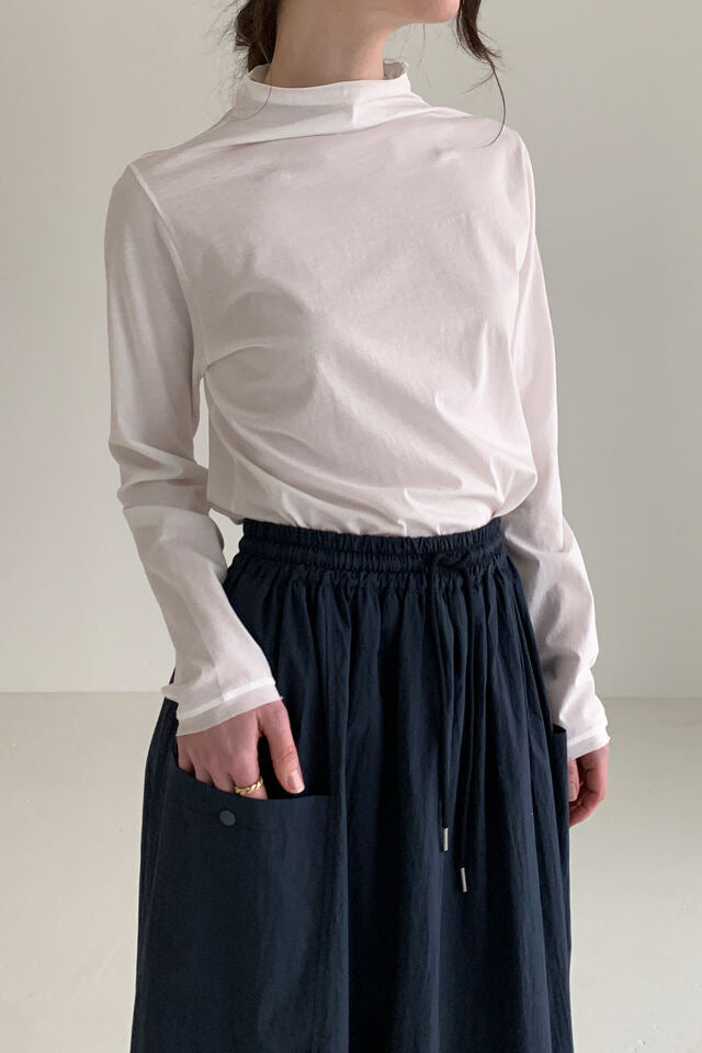 MZ706 HALF NECK COTTON TOP