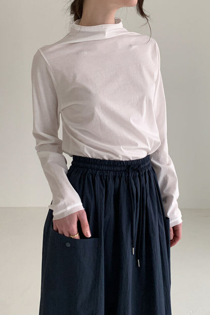 MZ706 HALF NECK COTTON TOP