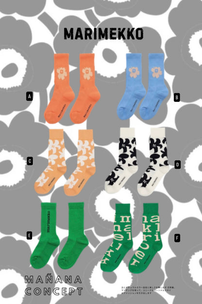 ⋆˚✿˖ MARIMEKKO SOCKS 【 2件減-$20，4件減-$40 】