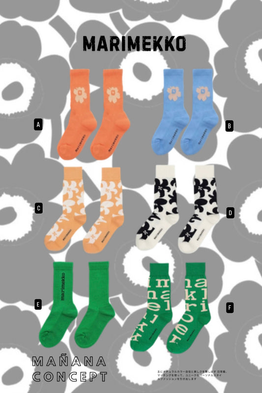 ⋆˚✿˖ MARIMEKKO SOCKS 【 2件減-$20，4件減-$40 】