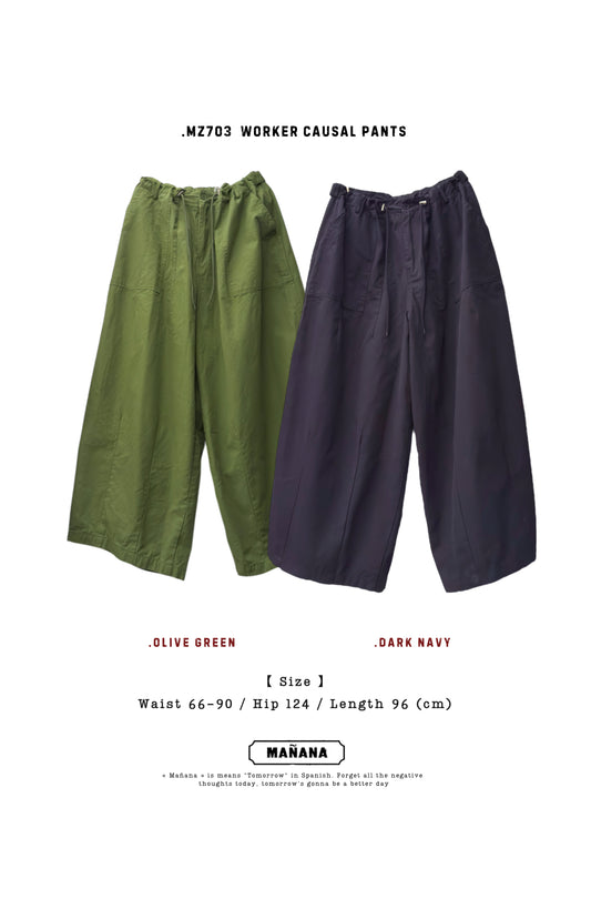 MZ703 WORKER CAUSAL PANTS