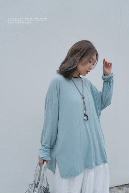 MZ704 DRAPPY LONG TEE【 2件減-$20, 4件減-$50 】