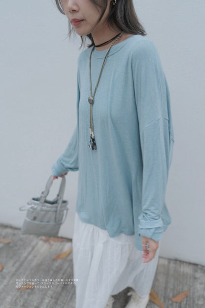MZ704 DRAPPY LONG TEE【 2件減-$20, 4件減-$50 】