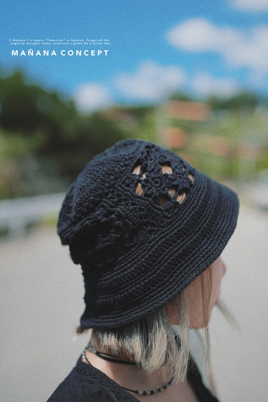 MZ513 CROCHET FLORAL HAT