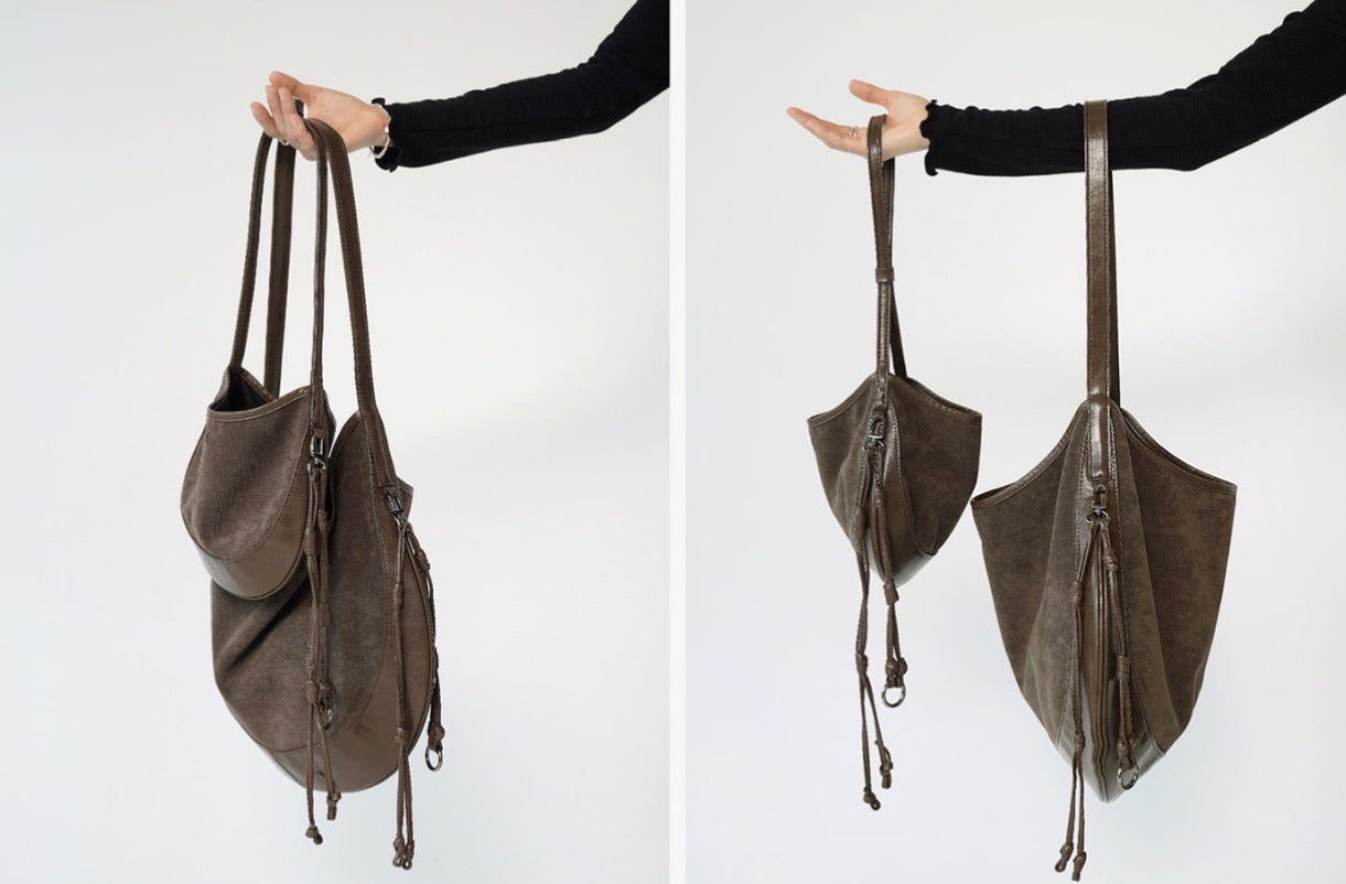 MZ899 CURVEE HOBO SUEDE BAG