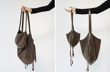 MZ899 CURVEE HOBO SUEDE BAG