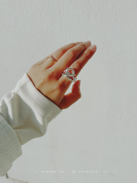 925 Silver Double Ring