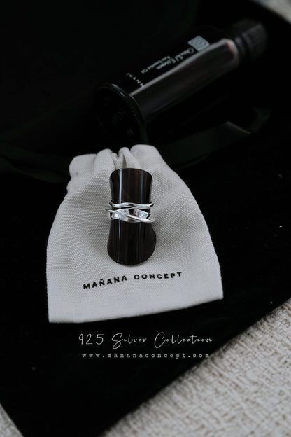 MB027 925 SILVER RING - Étreinte