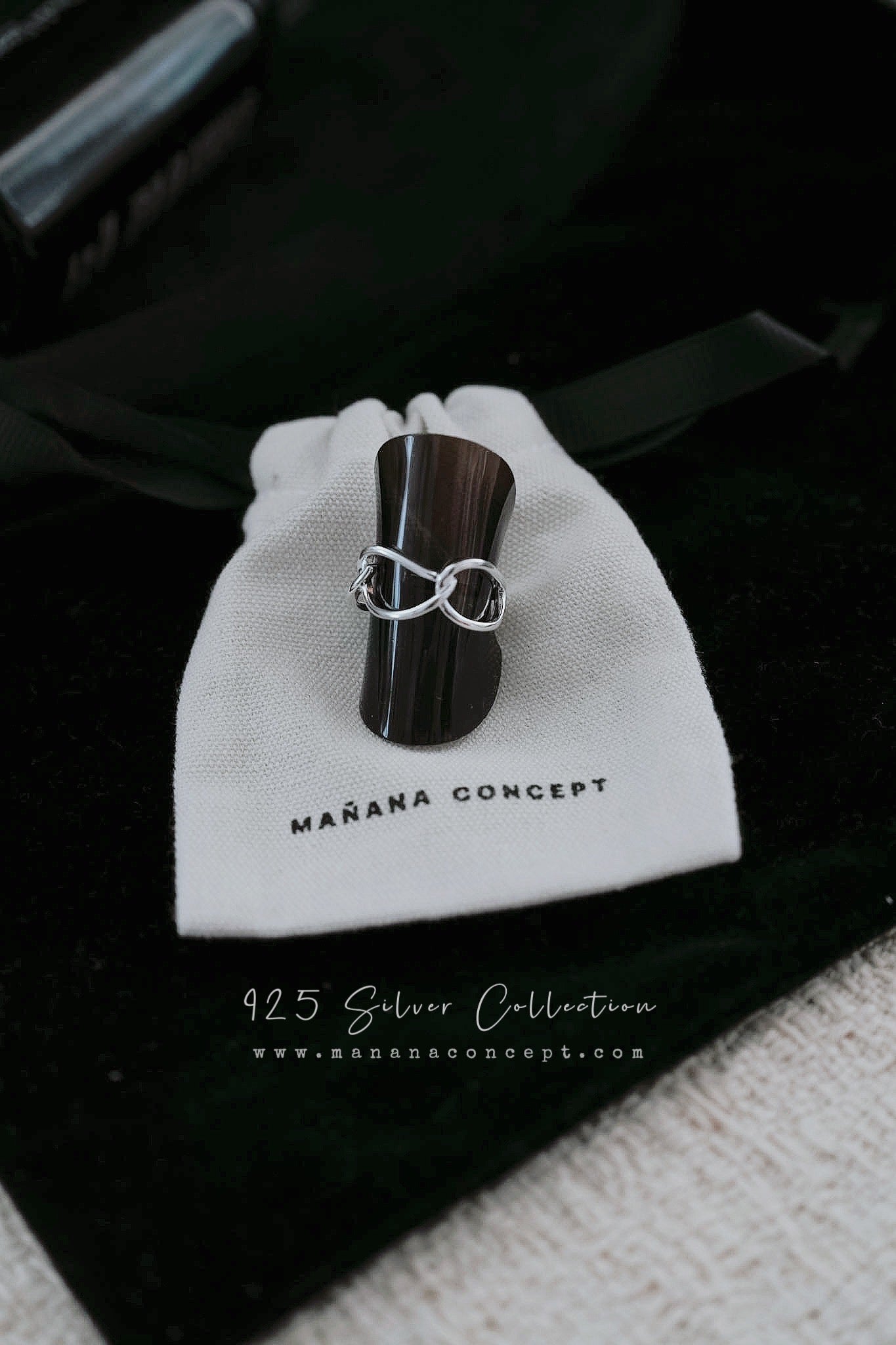 MB027 925 SILVER RING - Onde de Seine