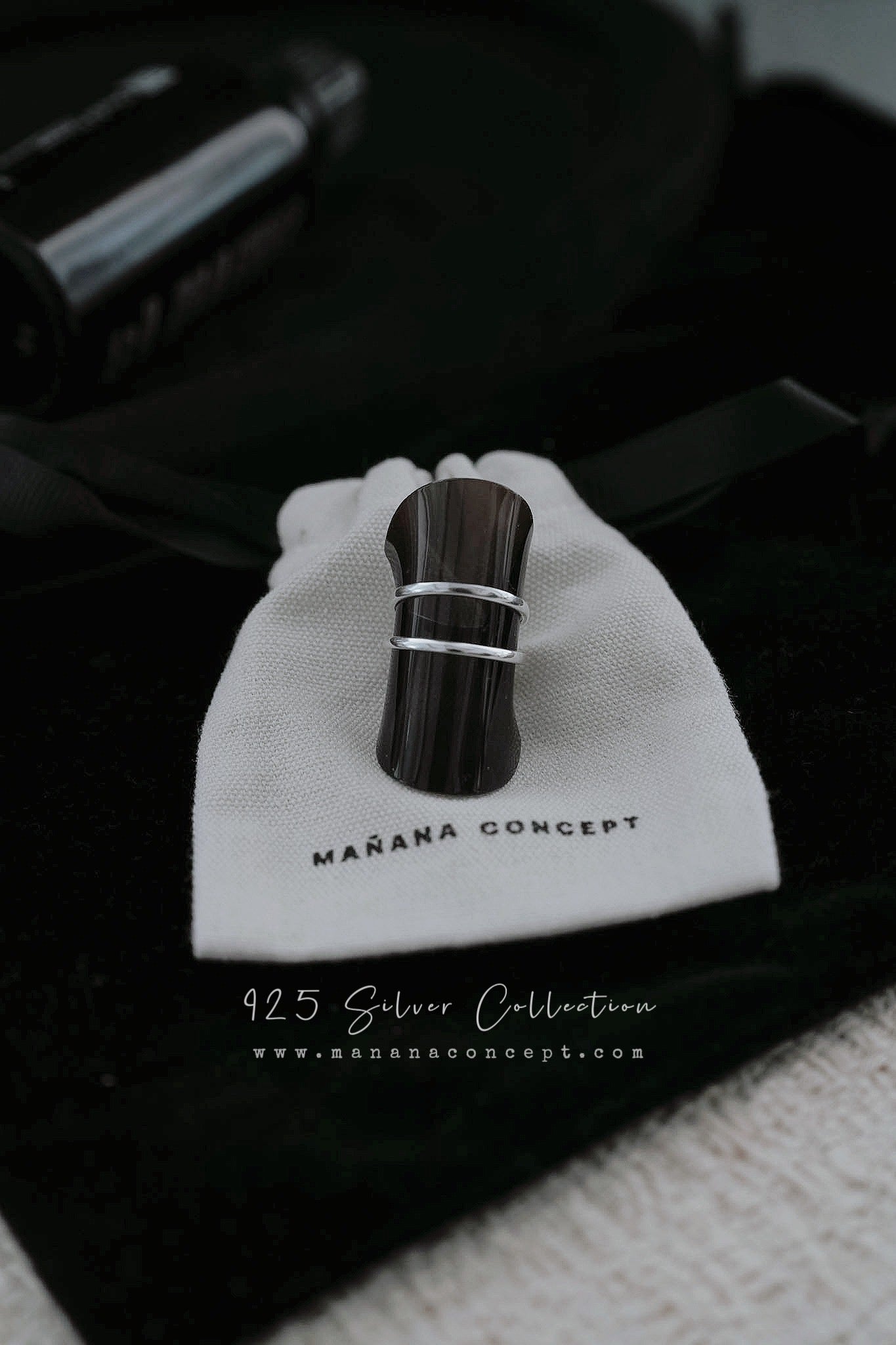 MB028 925 SILVER RING - Ligne Duo