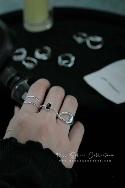 MB027 925 SILVER RING - Lumière de Lune