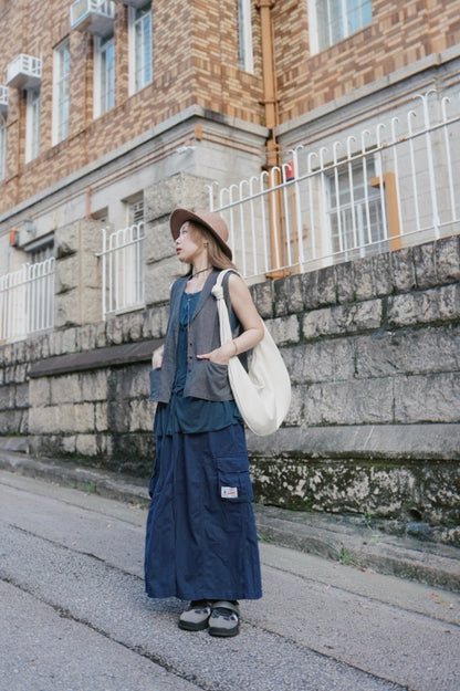 MZ787 LIGHT WEIGHT LINEN VEST