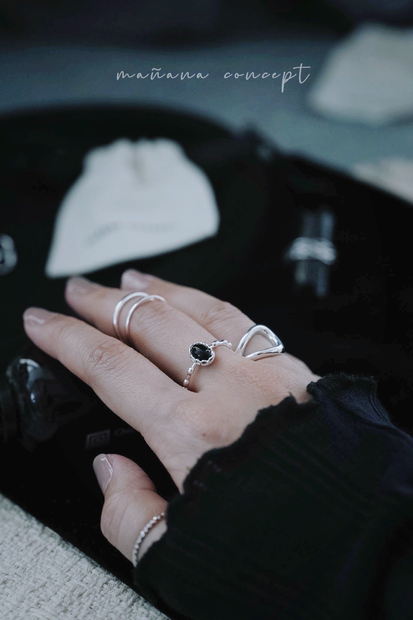 MB027 925 SILVER RING - Lumière de Lune