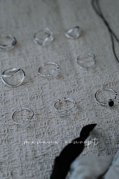 MB027 925 SILVER RING - Dentelle