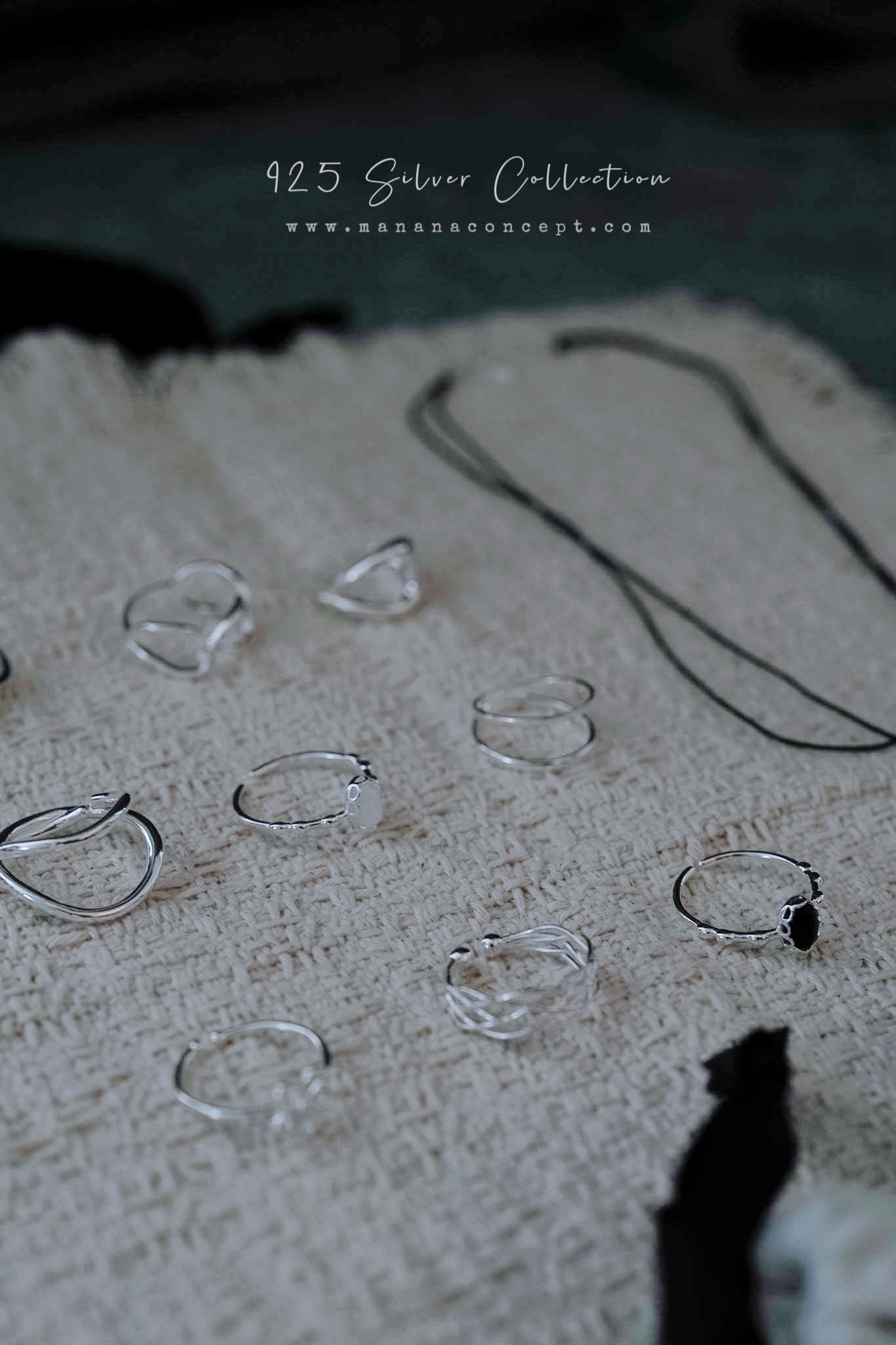 MB027 925 SILVER RING - Dentelle