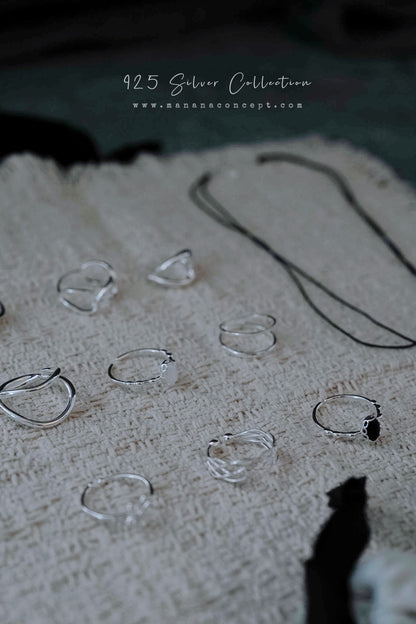 MB027 925 SILVER RING - Dentelle