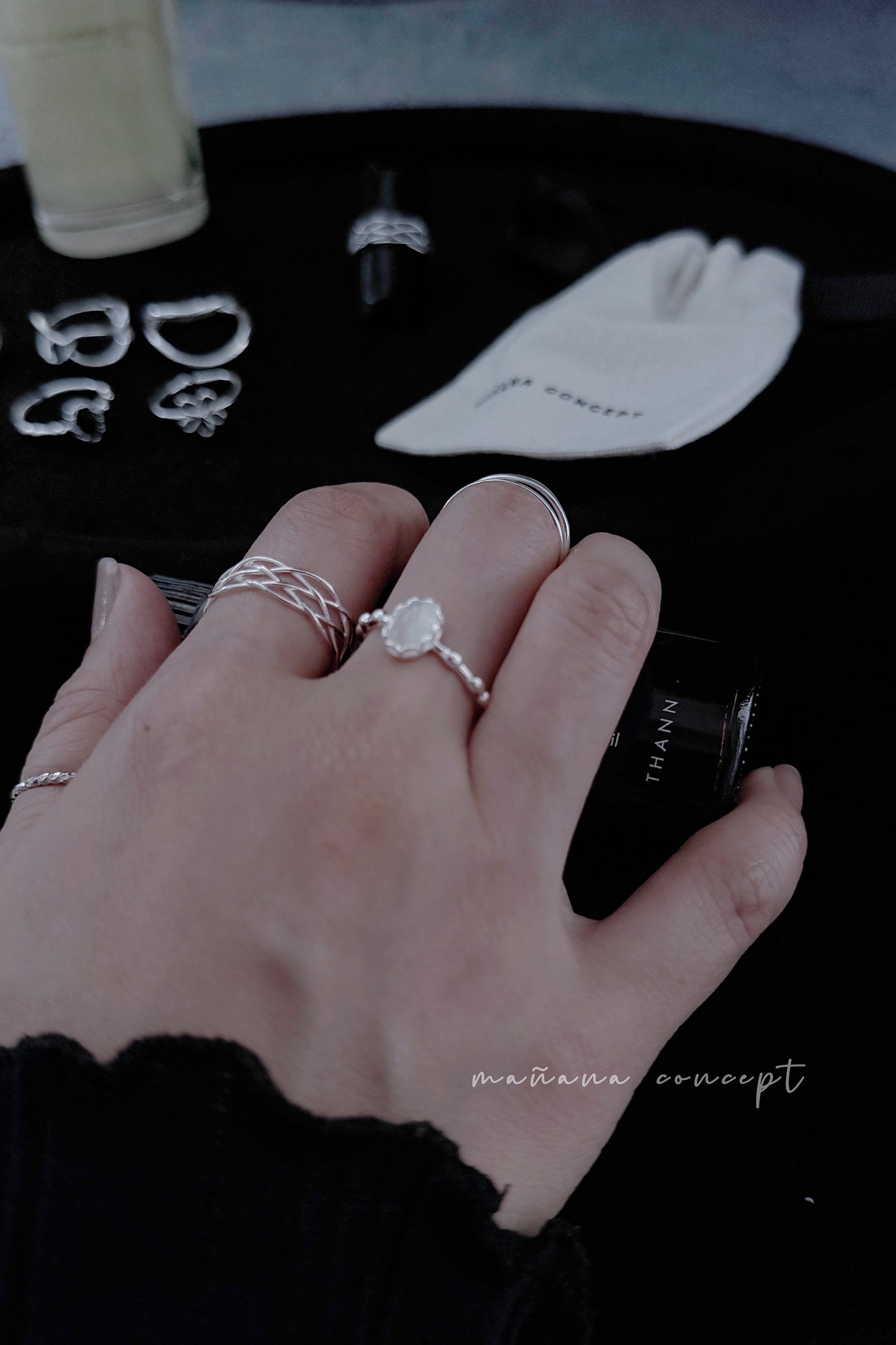 MB027 925 SILVER RING - Dentelle