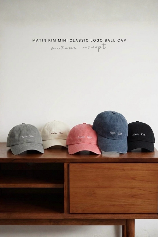 MATIN KIM MINI CLASSIC LOGO BALL CAP/ 8 colors