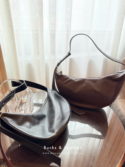 MZ711 BUCKS & LEATHER 半月袋