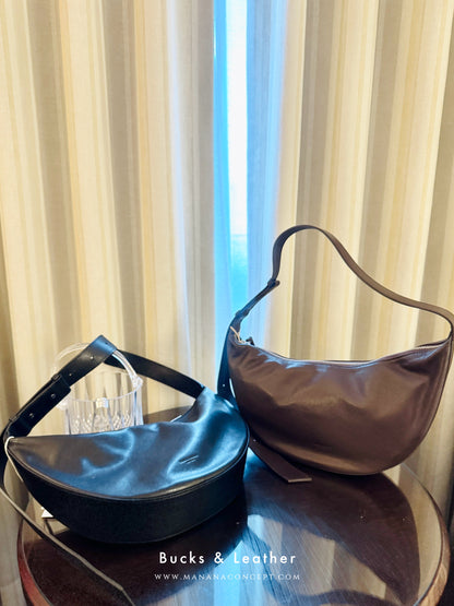 MZ711 BUCKS & LEATHER 半月袋