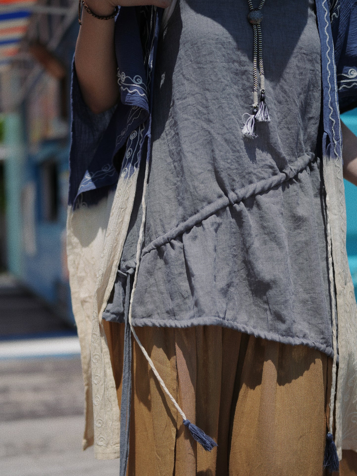 MZ516 DRAWSTRING BASIC TOP