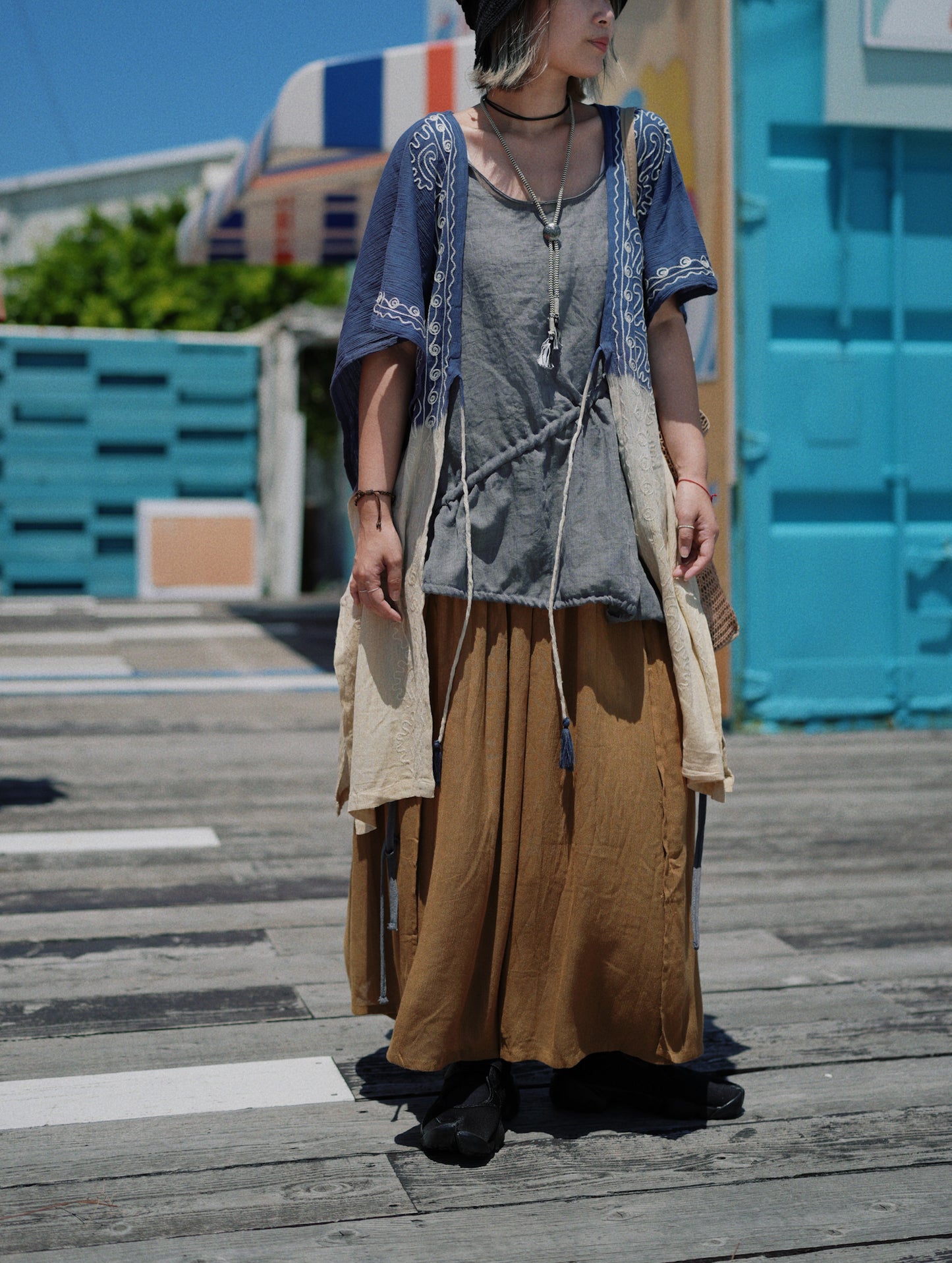 MZ516 DRAWSTRING BASIC TOP