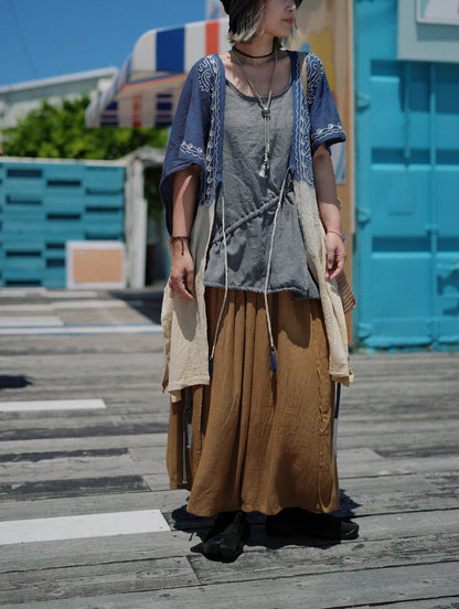 NA413 RAYON WIDE PANTS